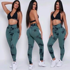 PCHEEBUM lightening marble leggings